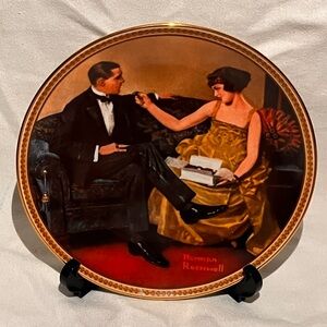 Knowles Collector's Plate flirting in the parlor plate number #1027 B